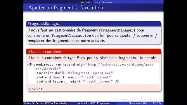 Android #4 - MVC et Fragments смотреть онлайн
