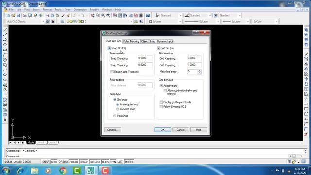 How To Grid Spacing And Snap spacing in AutoCad смотреть онлайн