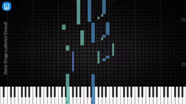 🎹 Dolce Droga, Ludovico Einaudi, Synthesia Piano Tutorial смотреть онлайн