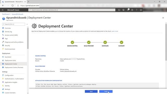 How to use GitHub Actions from Azure App Service | Azure Tips and Tricks смотреть онлайн