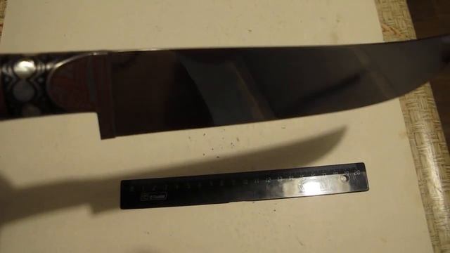 Новые модели кухонных ножей из Шахрихана! Пчак Сталь Нержавейка 40х13! Рукоять натуральная кость! смотреть онлайн