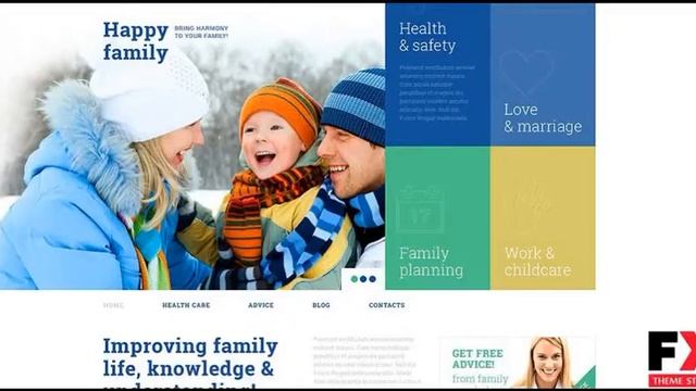 Preview Family Center Responsive WordPress Theme TMT смотреть онлайн