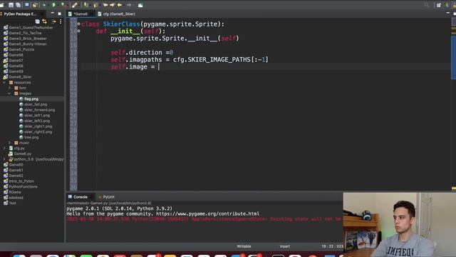The Skier Game PYTHON Tutorial (Part 3) смотреть онлайн