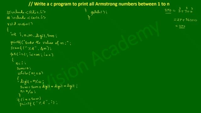 Write a c program to print all Armstrong numbers between 1 to n смотреть онлайн