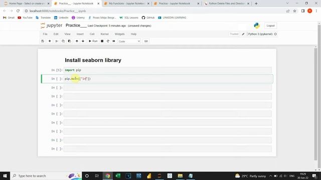 Install Seaborn library in Python смотреть онлайн