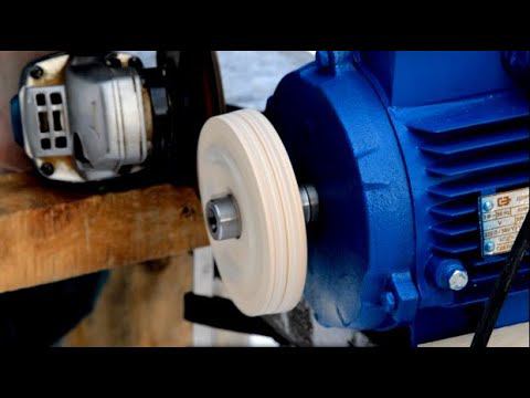 Как сделать шкив с помощью болгарки? Легко. Пример проточки. смотреть онлайн