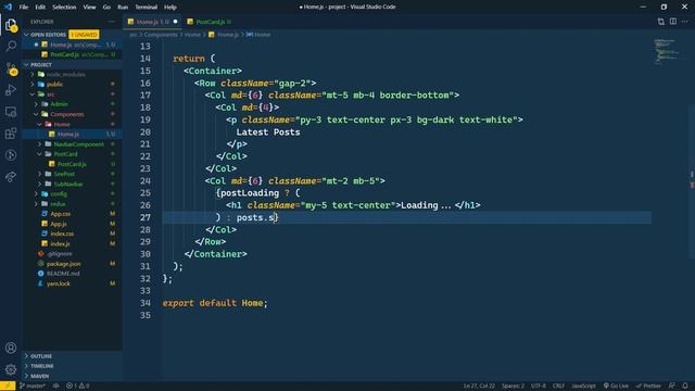 #17 Client Panel:- Home Page Setup | React + Redux Firebase Simple Blog смотреть онлайн