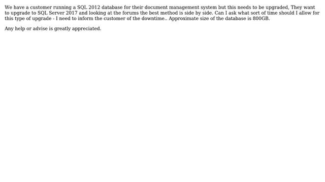 Databases: Upgrading to SQL Server 2017 from SQL Server 2012 time allowed смотреть онлайн