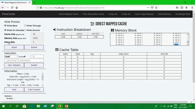 Direct Mapping in cache memory Simulation || Cache Memory смотреть онлайн