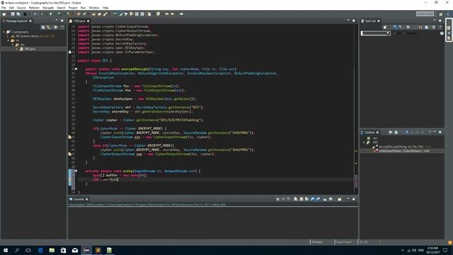 Java Tutorial - How to encrypt and decrypt file using DES algorithm смотреть онлайн