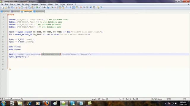 Creating fake log in page in PHP! - Part 2 смотреть онлайн