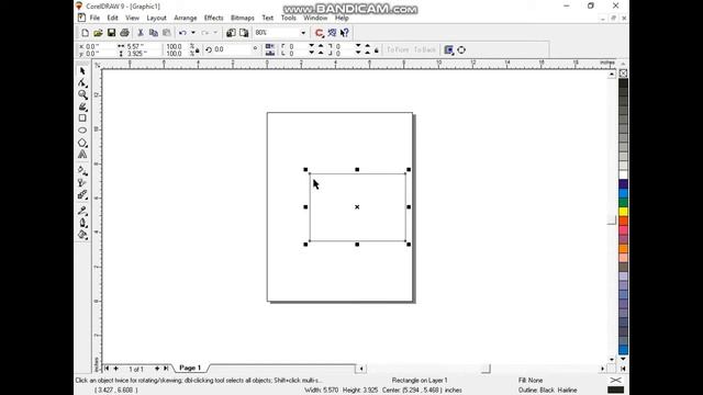 Rectangle Tool - Coreldraw 9 смотреть онлайн