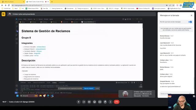 Reunión 34: Exposicionales finales de Django en Codo a Codo смотреть онлайн