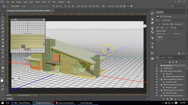 Matching a Perspective in 3D Photoshop смотреть онлайн