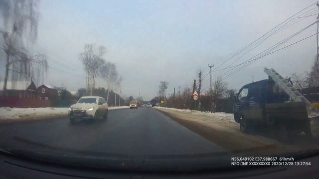 Пушкино - Красноармейск на машине дек. 2020. Pushkino-Krasnoarmeysk from the car. смотреть онлайн