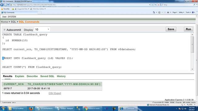 flashback query in oracle смотреть онлайн