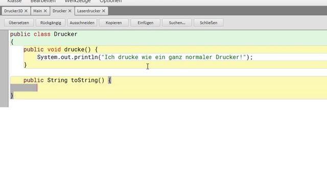 Überschreiben von Methoden in Java смотреть онлайн