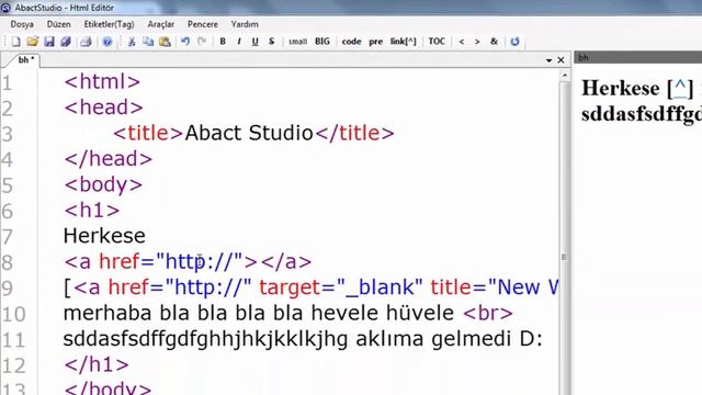 Abact Studio - HTML Editör Kullanımı смотреть онлайн