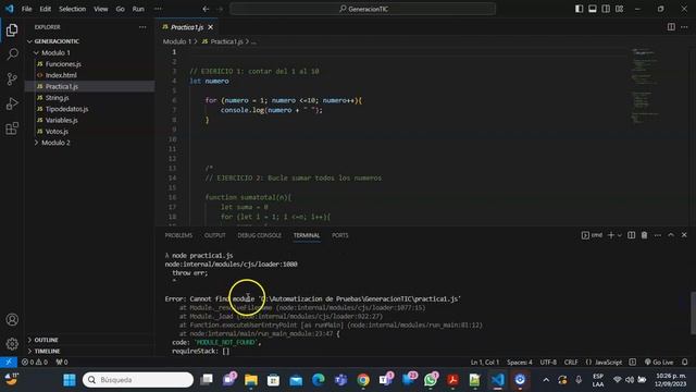 SOLUCIÓN al error Node: 'internal modules cjs loader js' throw err; Cannot find module смотреть онлайн