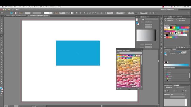 How to make Pantone Gradient in Adobe Illustrator смотреть онлайн
