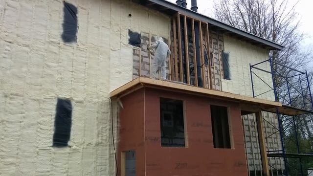 Внешнее утепление газобетонного котеджа в пос Кюмлено смотреть онлайн