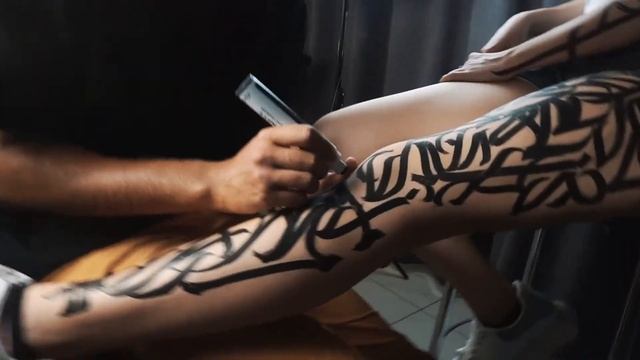 Calligraphy/body Art