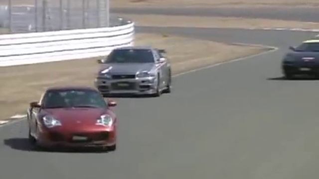 PORSCHE 996 Turbo VS Ferrari F360 VS NISMO GT-R34 450HP смотреть онлайн