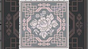 Филейные схемы для вязания скатертей, салфеток, пледов крючком