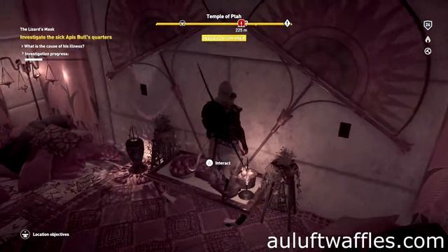 Investigate Sick Apis Bull's Quarters The Lizard's Mask Assassin's Creed: Origins смотреть онлайн