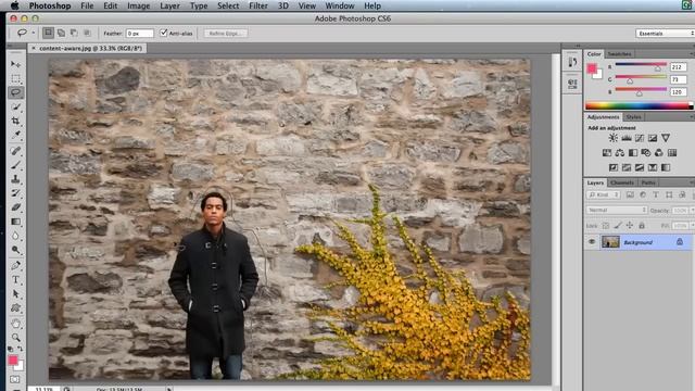 Adobe Photoshop CS6 Content Aware Fill смотреть онлайн