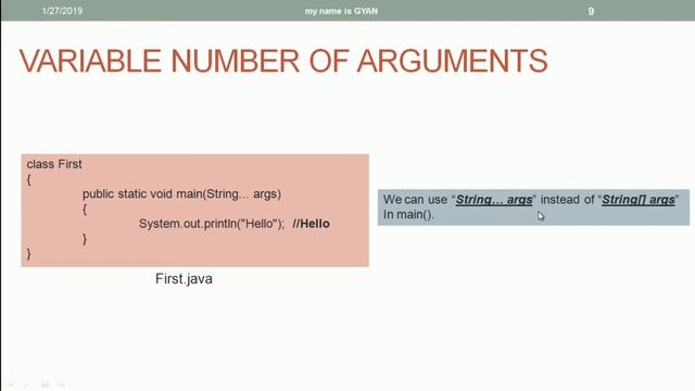 String API in Java | #51 | Variable Number of Arguments (Var-args) in Java смотреть онлайн