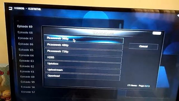 Asus Tinker Board with KODI Media Player.