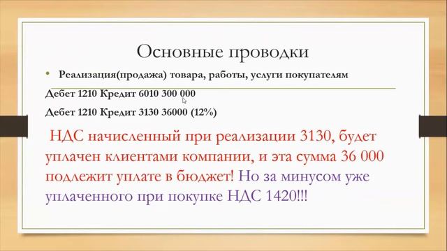 #Миниурок счета 1420 и 3130 Налог на добавленную стоимость #ндс #бухгалтер смотреть онлайн