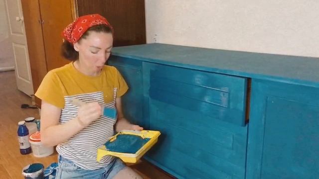 Запустила продажу красок для мебели !! Как покрасить советский комод diy переделка мебели смотреть онлайн