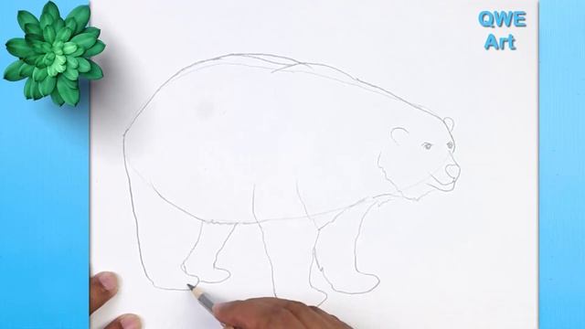 Bear Drawing from a Potato ? How to draw a Bear Step by Step easy смотреть онлайн