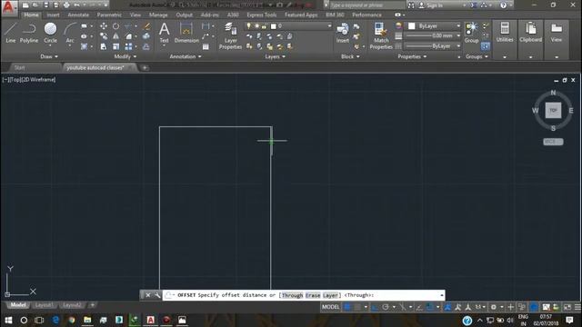 autocad part 13 practicing a plan of a house (working plan) смотреть онлайн