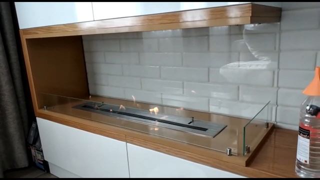Встраиваемый в мебель биокамин Firezo изготовленный на заказа из портфолио магазина Биокамин.рф смотреть онлайн