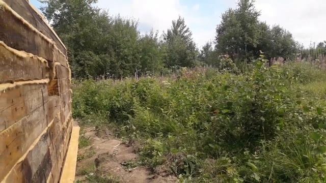 Стройка сарая идёт полным ходом!. Сарай из шпалы! Сарай для телят и поросят. смотреть онлайн