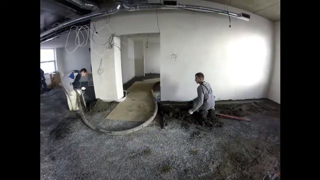 Полусухая стяжка пола М250 под полимерное покрытие ч.2 смотреть онлайн