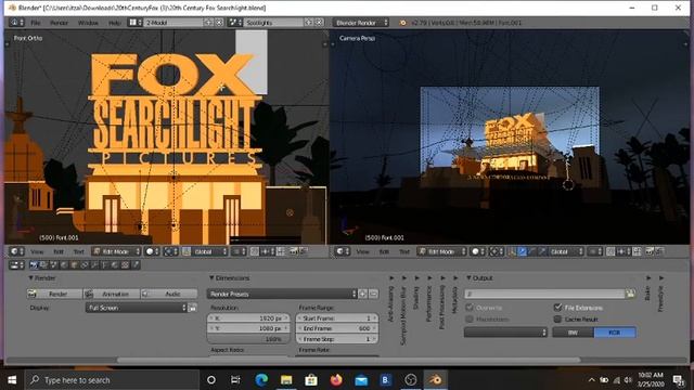 How To Make Your Own 20th Century Fox Logo With Blender смотреть онлайн