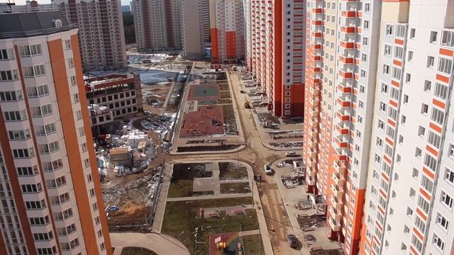 Бутово Парк 2Б - вид с крыши к. 4 от 27.03.2015 смотреть онлайн