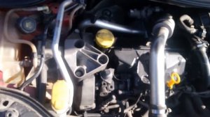 Renault Megane II работа двигателя 1.5 K9K 724