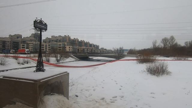 Рынок Юнона - Жемчужная плаза на трамвае. Санкт-Петербург. смотреть онлайн