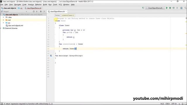 #314 Kotlin Tutorial | Factory method to Create object смотреть онлайн