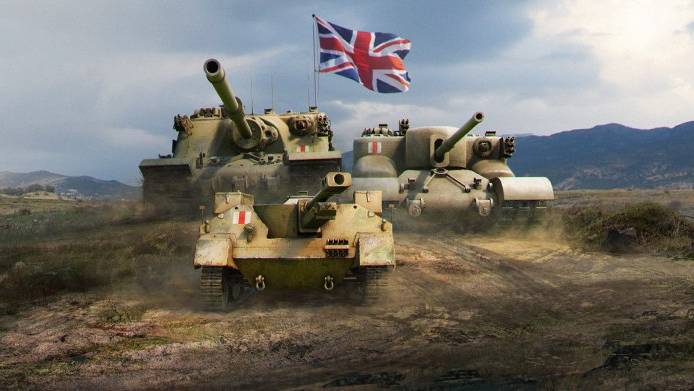 МИР ТАНКОВ | КАЧАЮ ВЕТКУ ТЯЖЕЛЫХ БРИТАНЦЕВ | WORLD OF TANKS смотреть онлайн