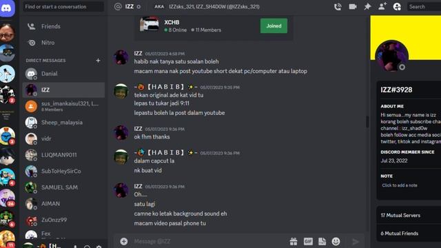 react chat name @izz_shad0wOfficial || (roblox malaysia) смотреть онлайн