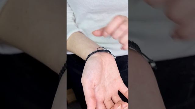 Браслет макраме шунгит с подвеской/ браслет ручной работы/ арт. 24220 смотреть онлайн