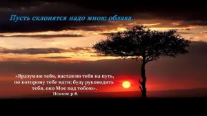 Пусть склонятся надо мною облака...