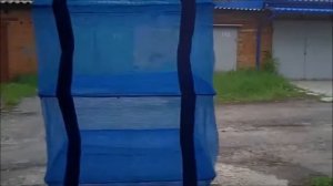 Складная сетка сушилка для овощей зелени рыбы подвесная 40:40:60 см