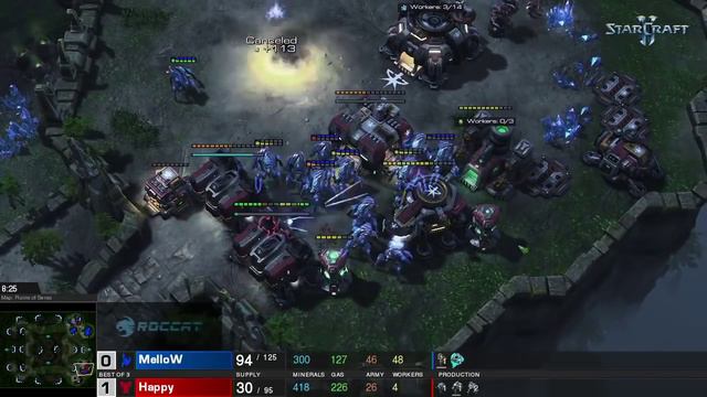 Happy vs Mellow TvP - StarCraft 2 (DreamHack ROCCAT Legacy of the Void Championship 2015) смотреть онлайн